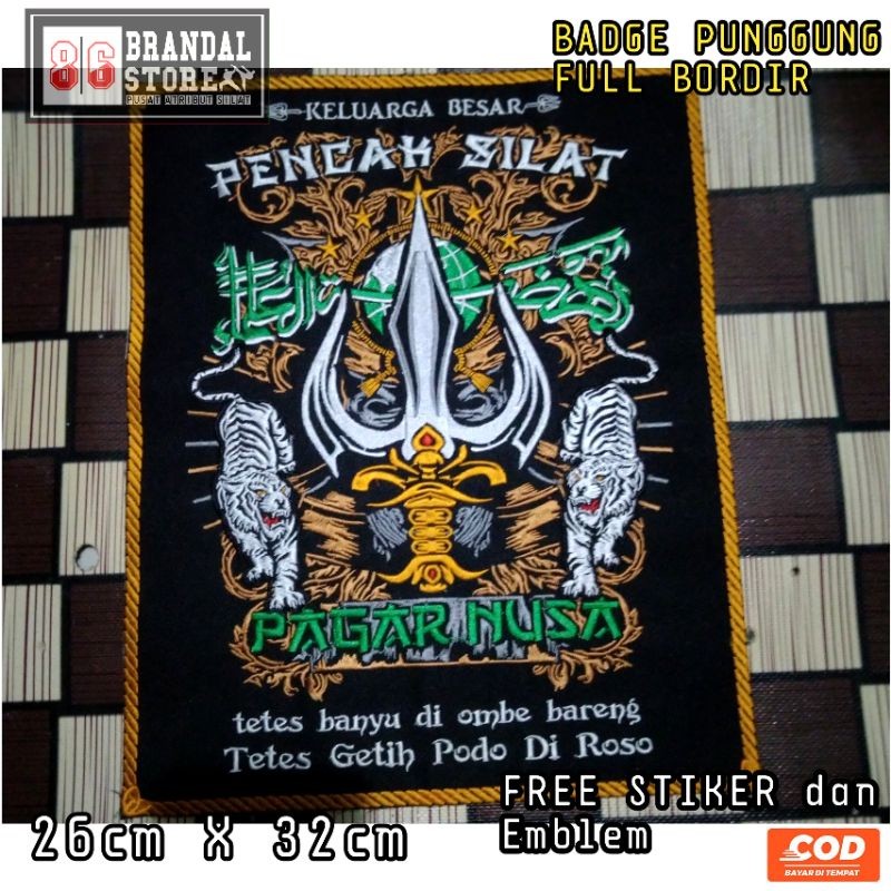 bet/emblem/badge punggung pagar nusa By Dhasing Fashion