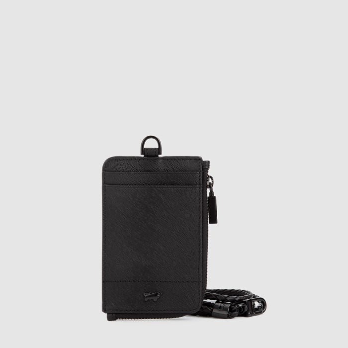 

BRAUN BUFFEL EYANA WEAVED LANYARD WITH PASSHOLDER