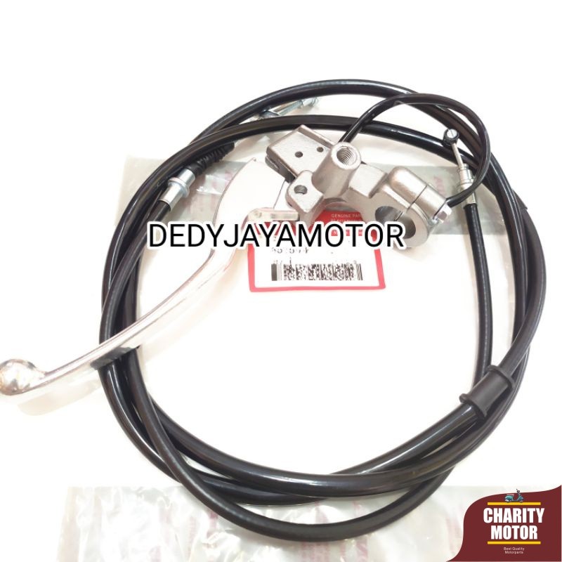 Kabel rem Belakang scoopy karbu + dudukan spion kiri + handle rem kiri + bonus switch rem kiri scoop