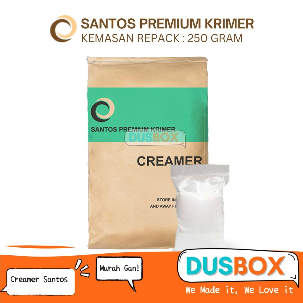 

Creamer Premium Santos Repack 250g / Krimer Santos Ripack / Krimer Bubuk / Keimer Santos Ecp83