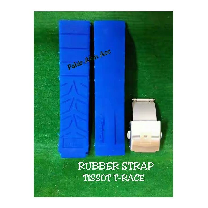 Tali Jam TISSOT T-RACE TRACE/Rubber Strap TISSOT T RACE Moto GP (Biru)