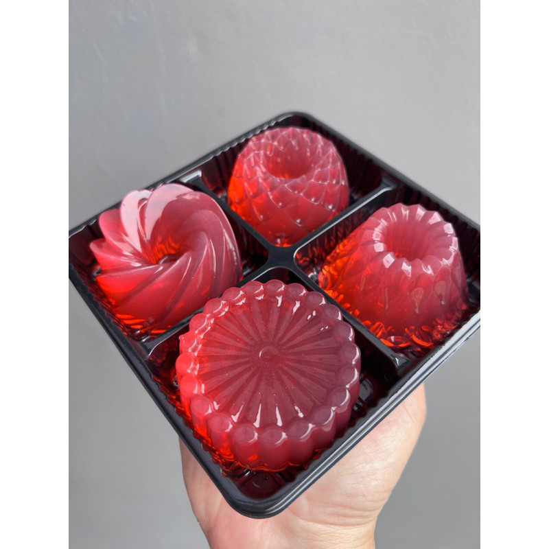 Mika Sekat 4 W138 isi 10pcs / Box Mika Sekat 4 Puding Mini / Tempat Puding