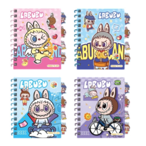 

Notebook A7 Ring Buku Diary Aesthetic Coil Book Labubu Sanrio Kuromi Powerpuff Girl Cry Baby -OS0434