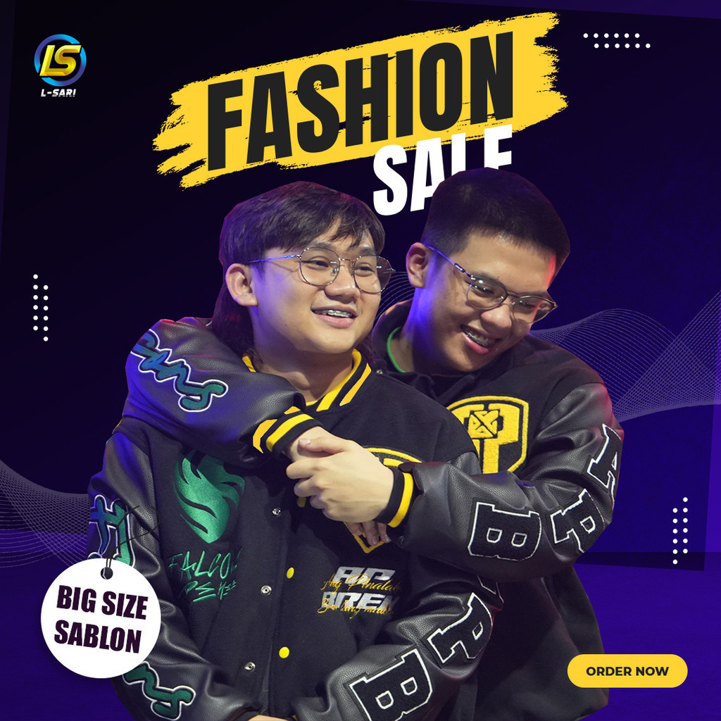 JACKET VARSITY TEAM FALCONS TERBARU TAHUN 2024 RRQ ALTER EGO AP BREN ECHO S M L XL XXL XXXL XXXXL XX