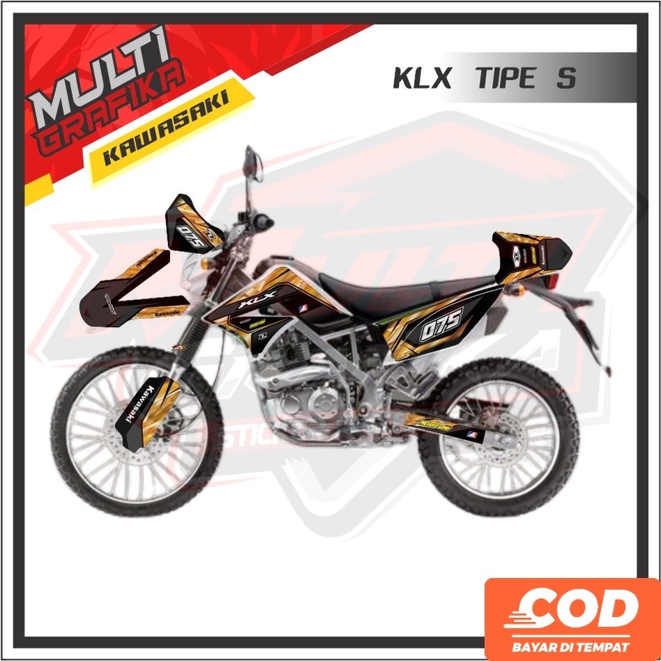 Decal Stiker Sticker Motor KLX 150s 150 s OLD 2014 2013 2012 2011 2010 2009 merah hiram biru tosca g