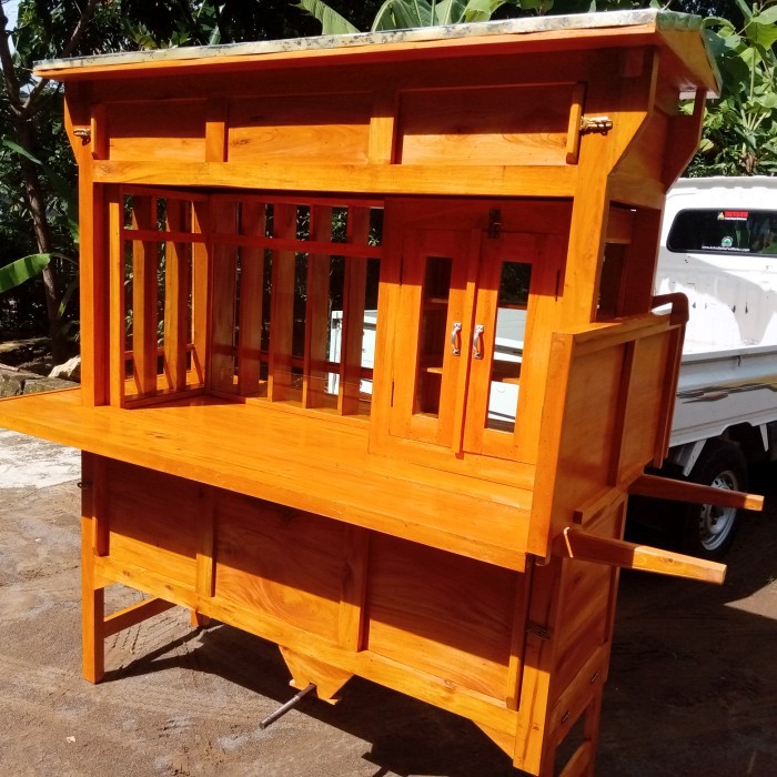 gerobak warmindo kayu
