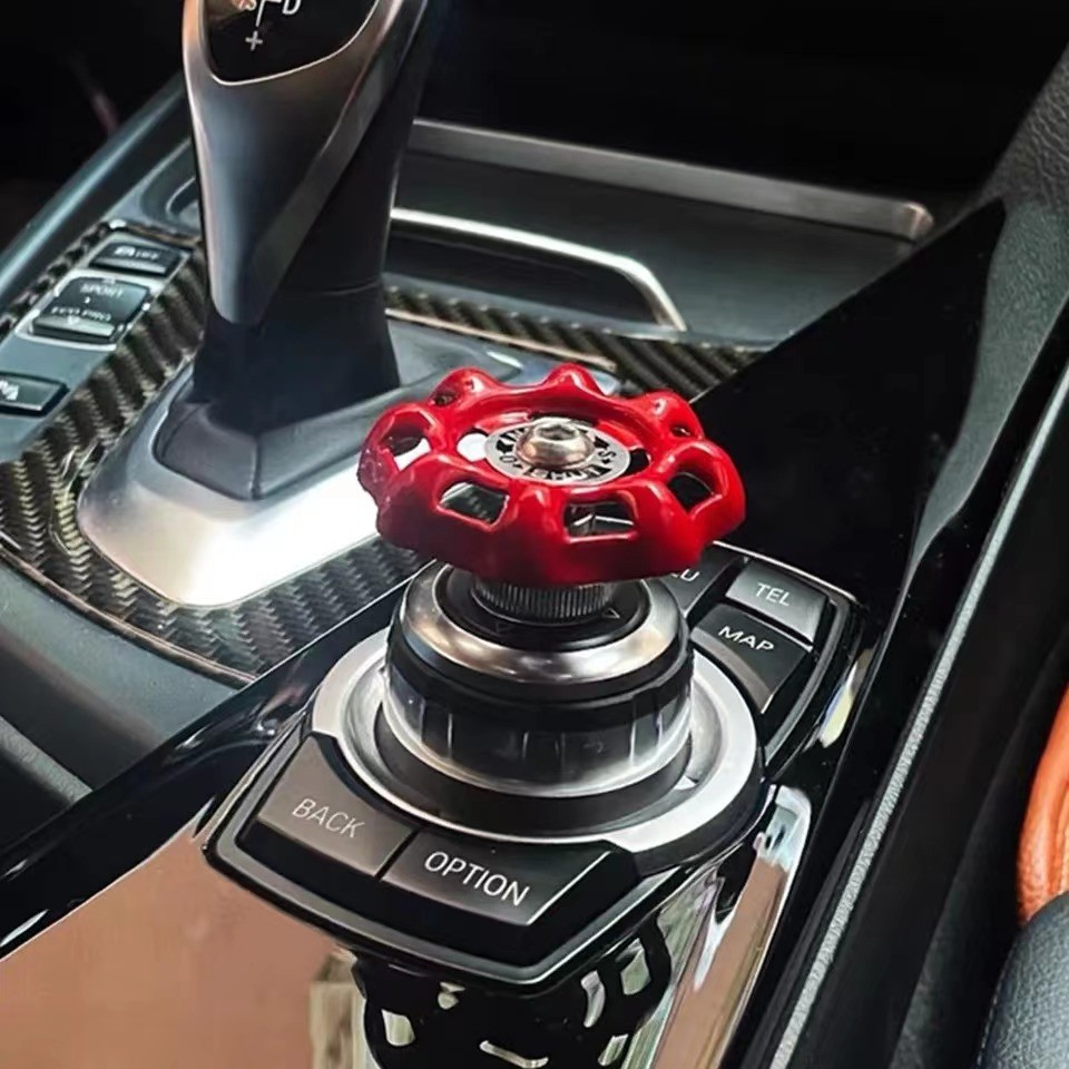 

Fun Car Center Valve Decoration Car Interior Shift Knob Cover Gear Industrial Valve Switch Sticker Car Ornament