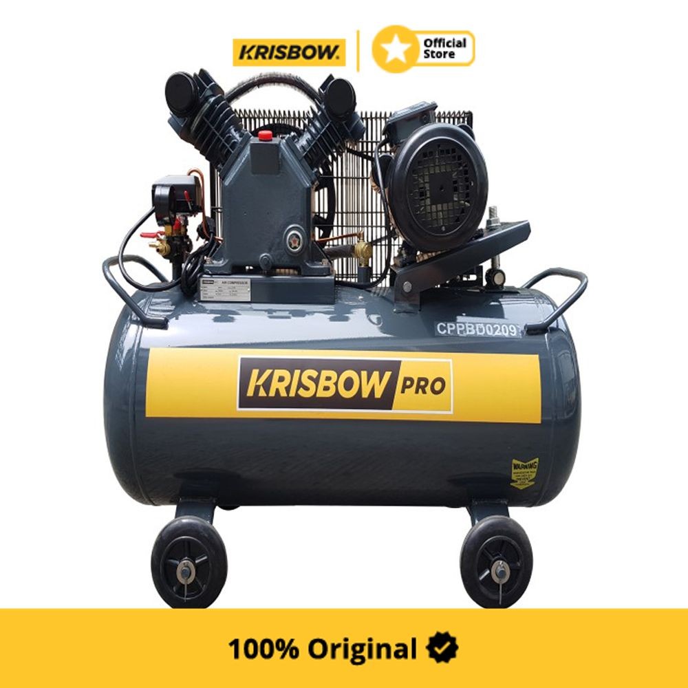 Krisbow Air Compressor Kompresor Angin 2Hp 90L 10Bar 1Ph