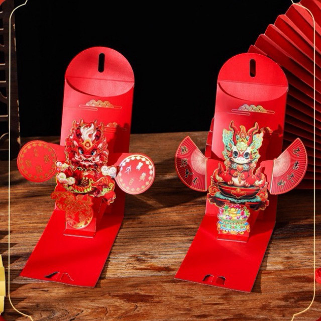 

TERBARU TokoSasa Angpao POP UP 3D Imlek 2025 / Amplop Chinese New Year / Ampao Imlek Tahun Ular Berkah / Angpao Naga Berkah Angpao 3D Premium / Amplop Merah Naga Rejeki / Red Envelope New Dragon Hok