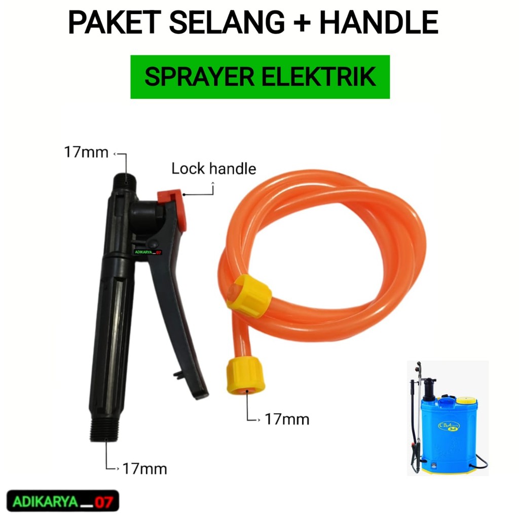 PAKET Selang + Handle Sprayer Elektrik Stik Sprayer Stik Semprotan Hama Stik Semprotan Elektrik