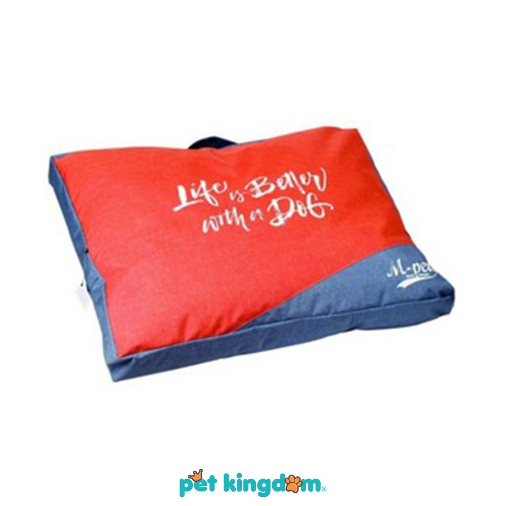 M-Pets 120X80 cm Matras Anjing Prague - Merah Pet Bed Kasur Hewan Peliharaan Alas Tidur Anjing Kucin