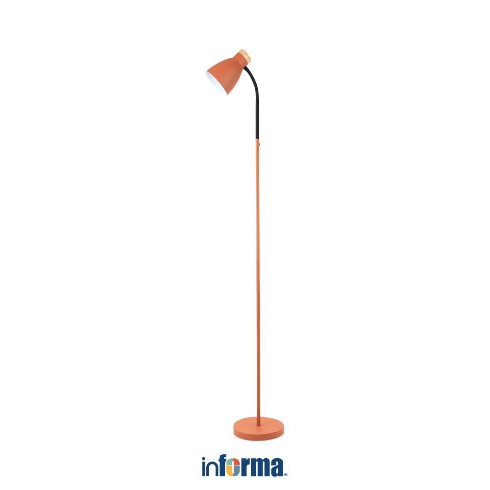 Informa Gia Lampu Lantai - Oranye Matt Lampu Berdiri Lampu Hias Lampu Dekorasi Floor Lamp Standing L