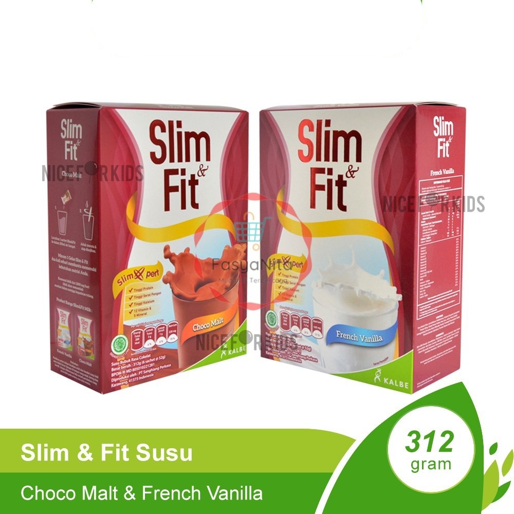 

Slim & Fit Susu Pelangsing SlimFit Nutrisi Diet Sehat / Susu Slim Fit Untuk Diet 6x52 gr - Fasyanita Denpasar