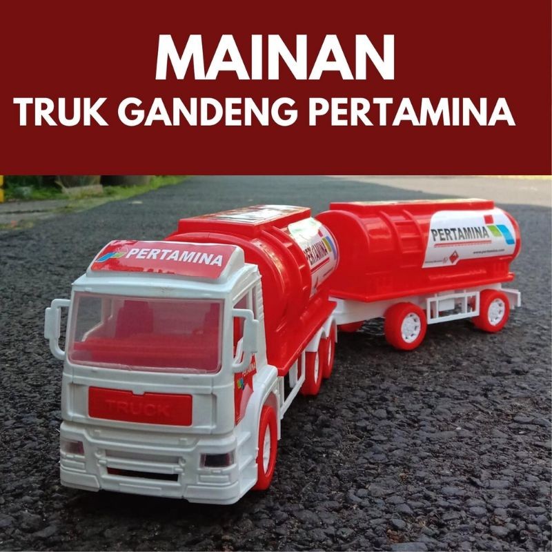 MAINAN TRUK TANGKI PERTAMINA GANDENG