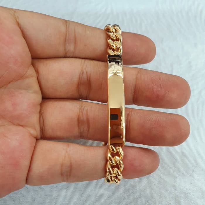 gelang hollow sisik naga plat emas 70% 700 70 %