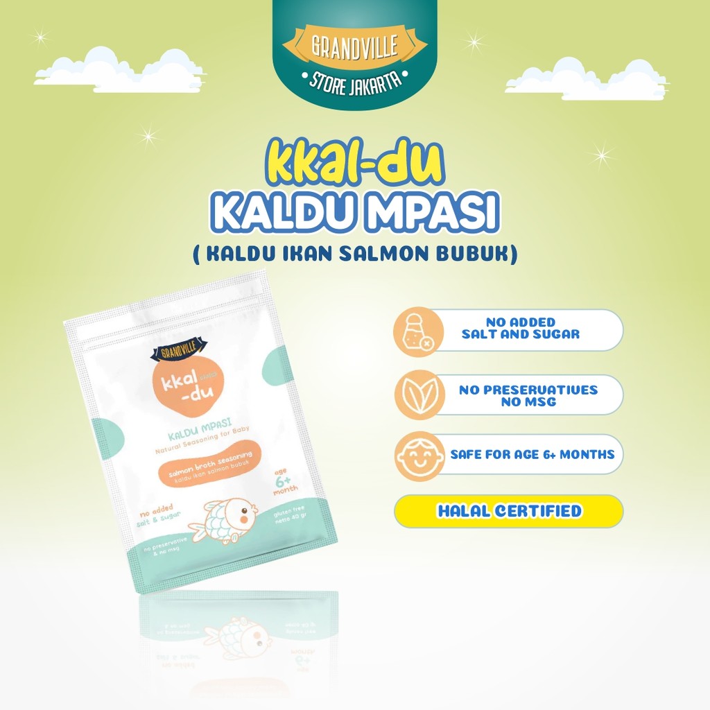 

Grandville Kaldu Ikan Salmon MPASI BB Booster Non MSG 40 gr Membantu Meningkatkan Napsu Makan