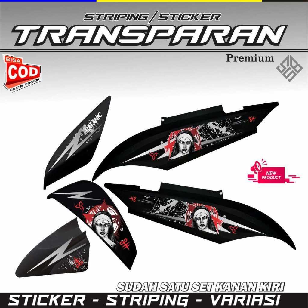 STIKER / Stiker Satanic Transparan Uv Gradasi Mio J Lady Satanic TERLARIS