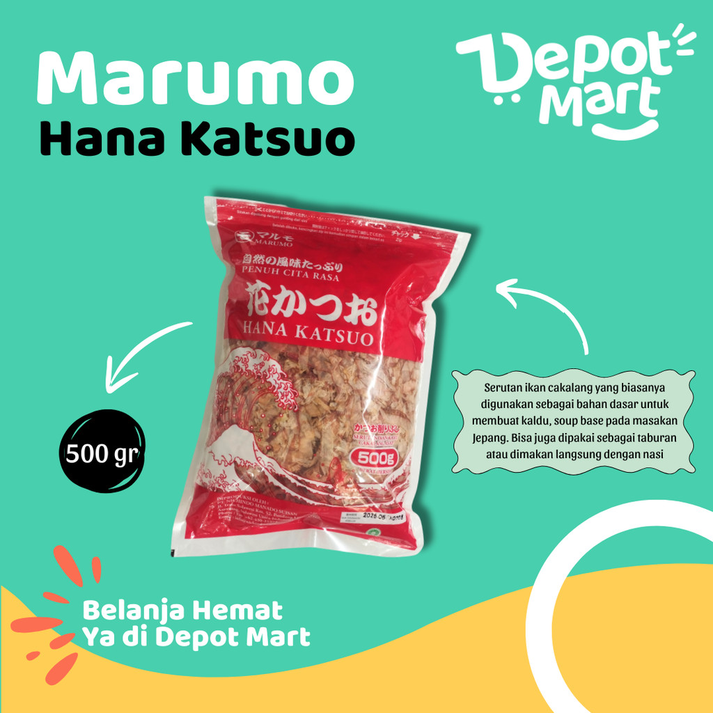 

Marumo Katsuobushi / Hana Katsuo Halal 50Gr dan 100 Gr - Topping Takoyaki dan Makanan Jepang Depot Mart