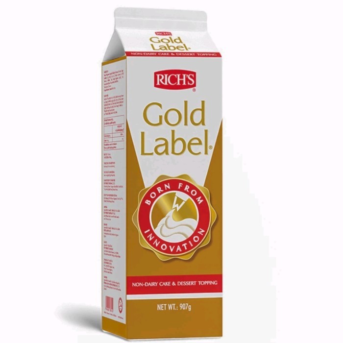 

Rich Gold Label Whipping Cream 907 gr