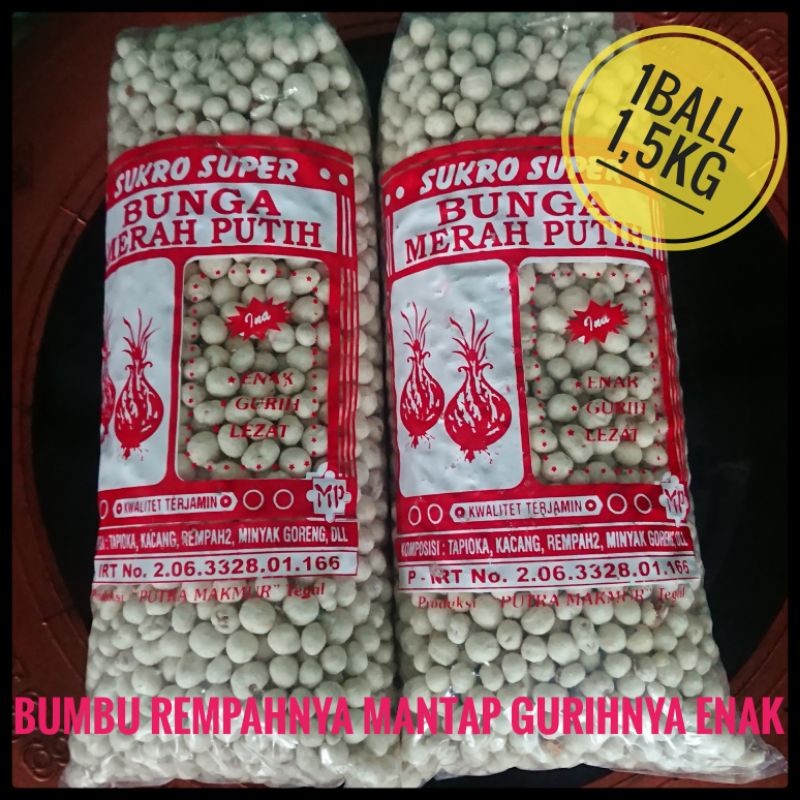 

Pilus kacang Super 1 ball 1.5kg Pilus Sukro Kacang