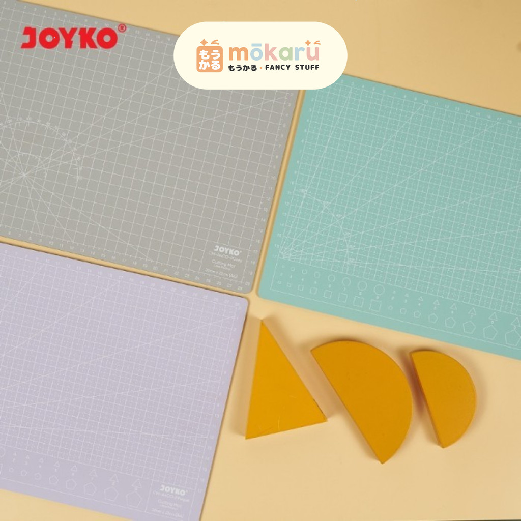

Joyko Cutting Mat CM-A2CO Pastel Color Cutting Matte A2 Alas Potong Warna Pastel