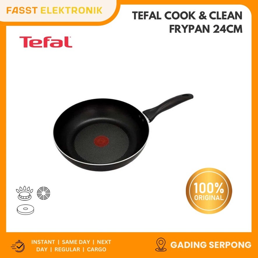 TEFAL Cook & Clean Frypan 24cm