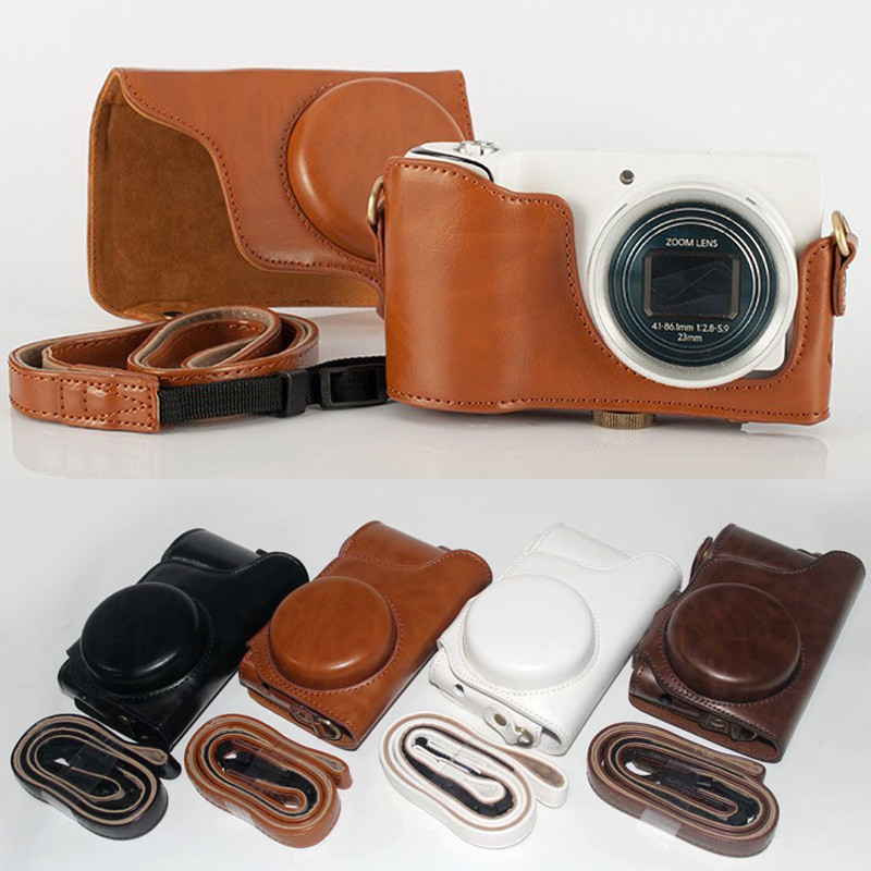 Leather Case Grip Bag For Samsung Galaxy Camera EK-GC200 GC110 GC120 GC100