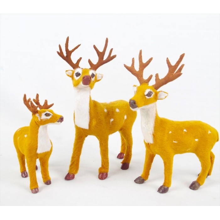 

Pajangan Boneka Rusa Natal Reindeer Hiasan Christmas Dekoras - Size 15cm