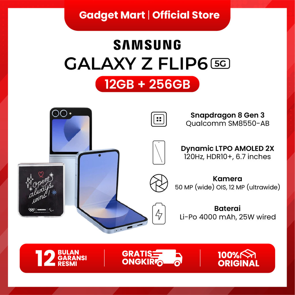 Samsung Galaxy Z Flip6 12/256GB - Garansi Resmi