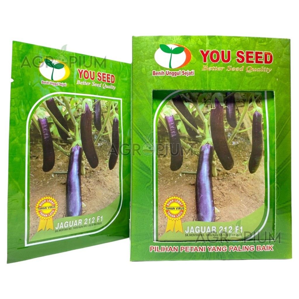Benih Terong Ungu Jaguar 212 F1 Isi 5gr Biji Bibit You Seed