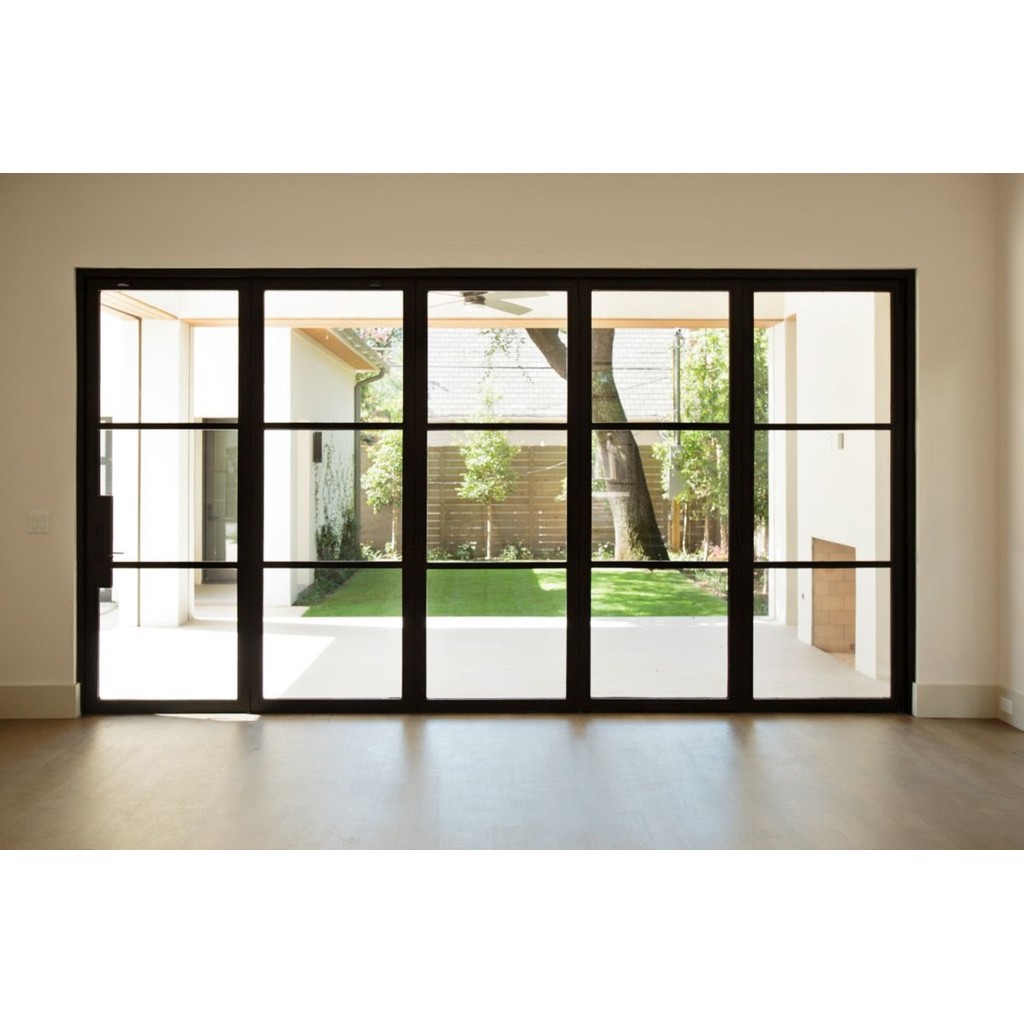Tempered Glass Bifold Doors Aluminium Folding Accordion Door Patio Sliding Folding Door Aluminum Ver