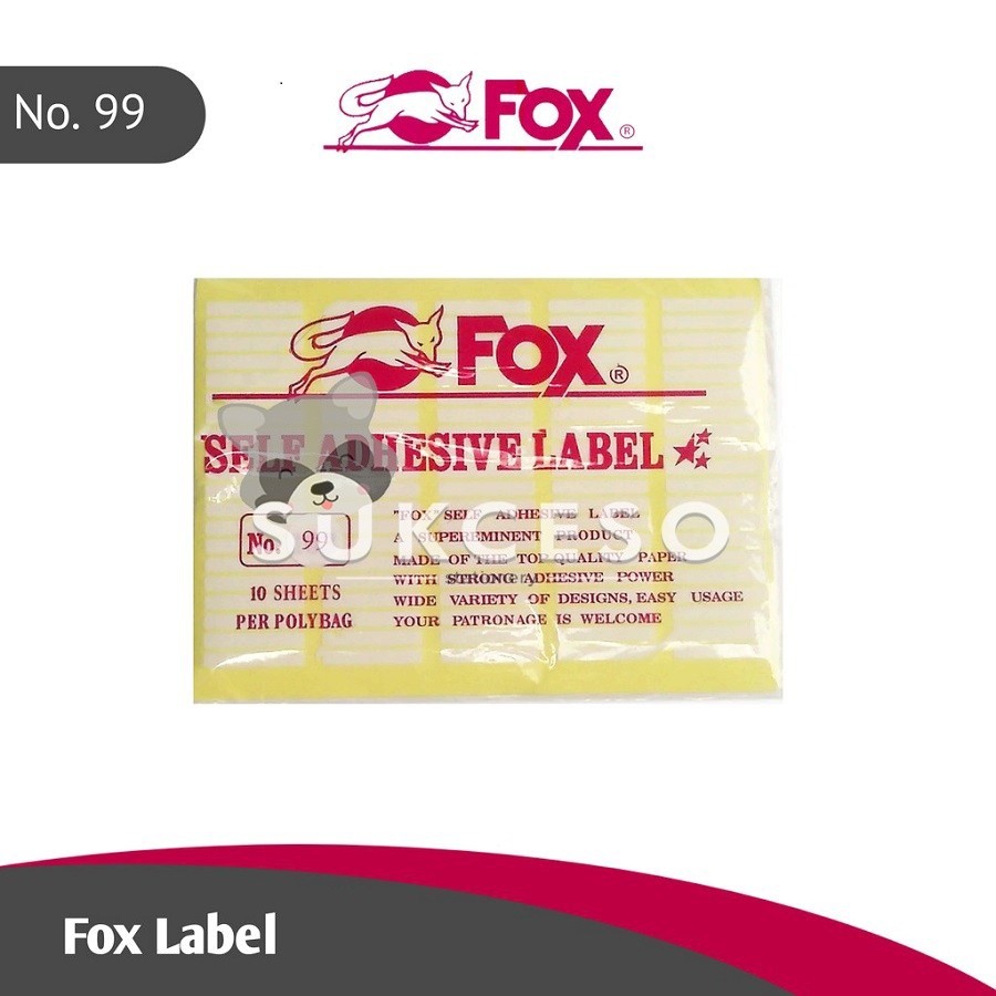 

Fox Label Murah No 99 - 112 / Label Sticker Murah Berkualitas