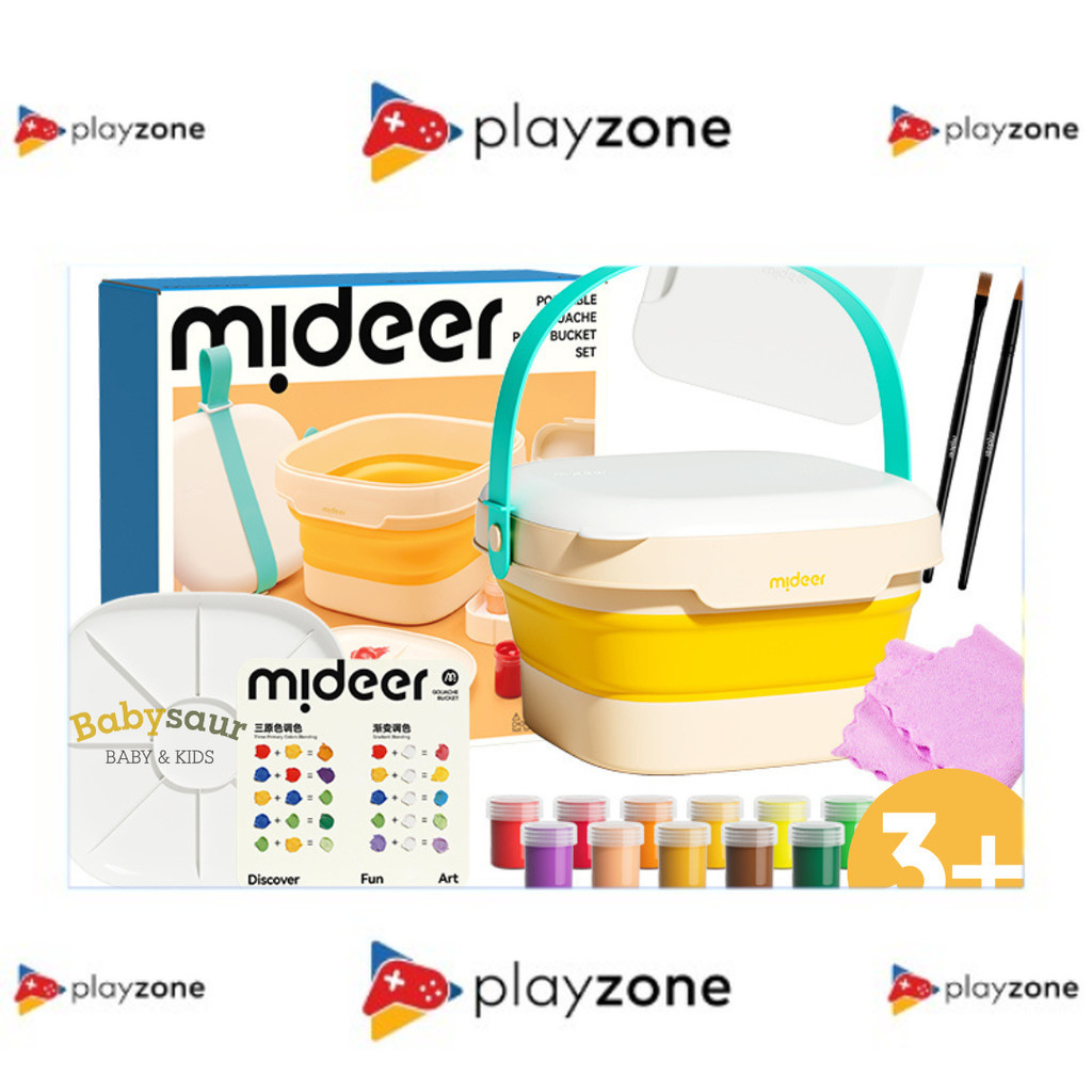 

Portable Gouache Paint Bucket Set Mainan Seni Kreasi Set Melukis Cat Gouache Anak