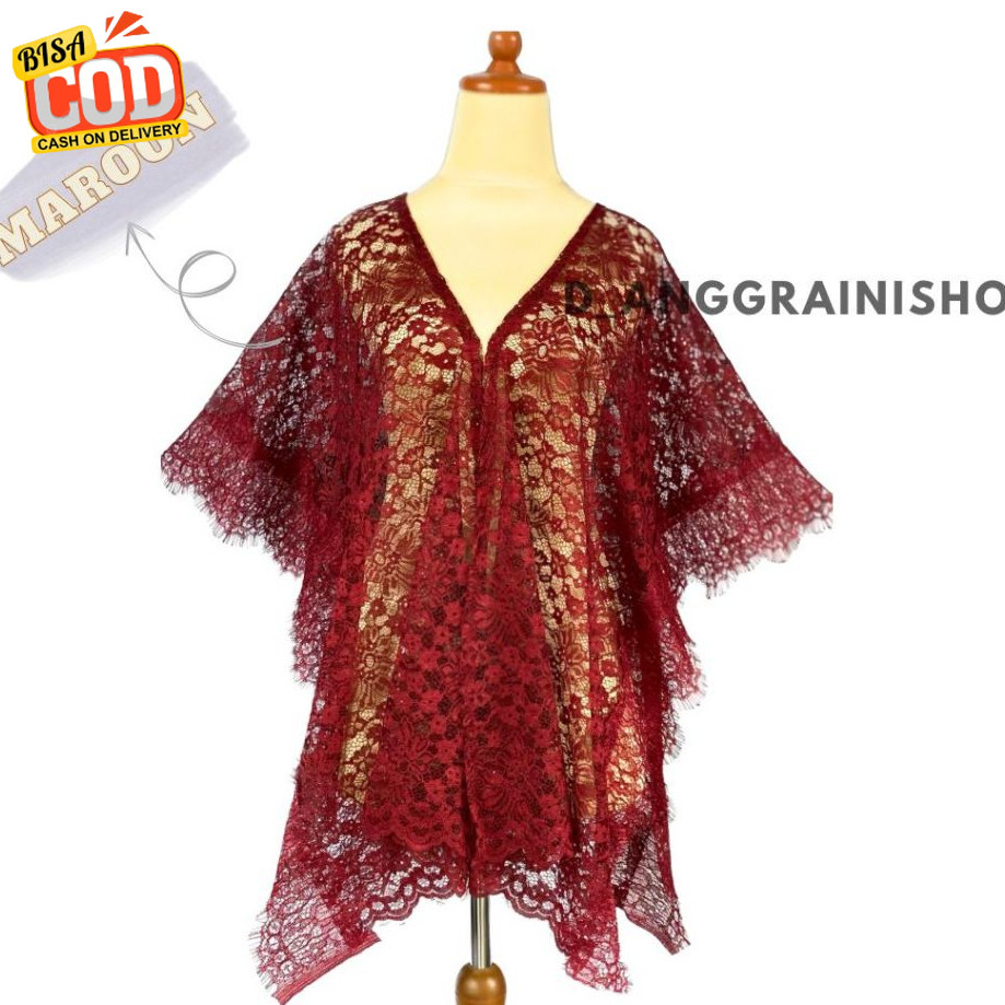 CARDIGAN BROKAT RENDA, KEBAYA BROKAT, OUTER BROKAT ATASAN BROKAT, BAJU KONDANGAN WANITA