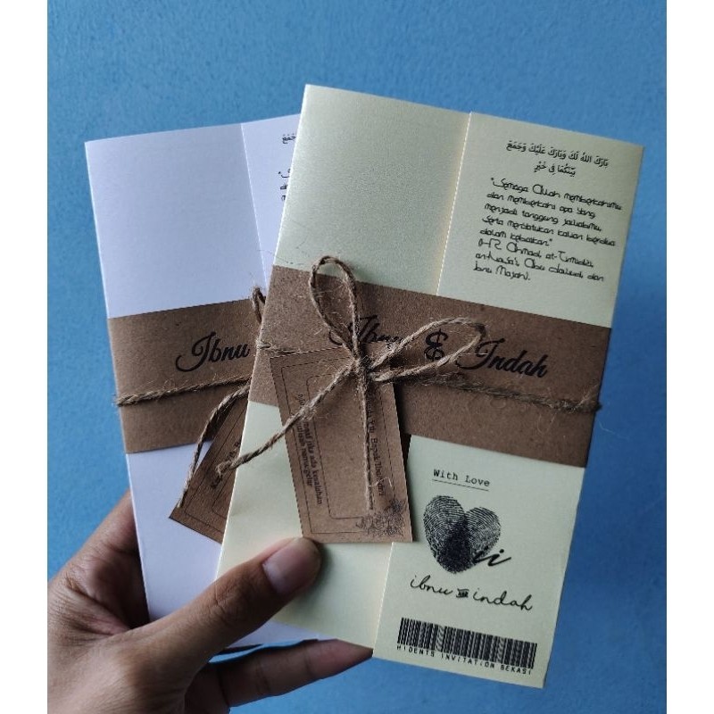 Promo Undangan Rustic / Undangan Pernikahan / Undangan Unik