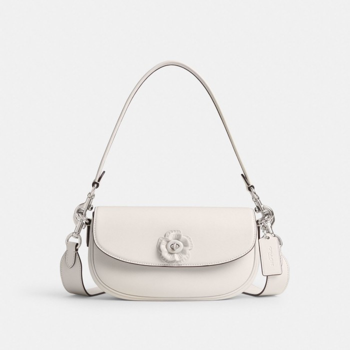 COACH ORIGINAL STORE 100% - Emmy Saddle Bag 23 With Tea Rose