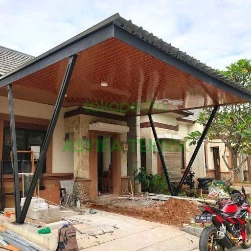 Kanopi Canopy Alderon spandek + Plafon PVC