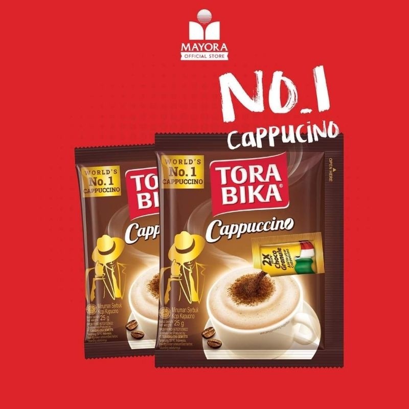 

Tora Bika Cappuccino Renteng (25gr x 10pcs) - Minuman Serbuk Kopi Kapucino