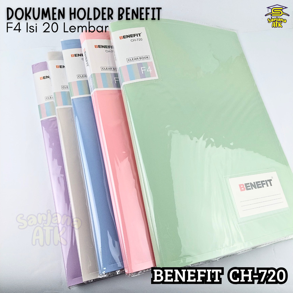 

Map Dokumen Holder Pastel Isi 20 Pocket / Dokumen Keeper / Clear Holder BENEFIT Pastel CH-720