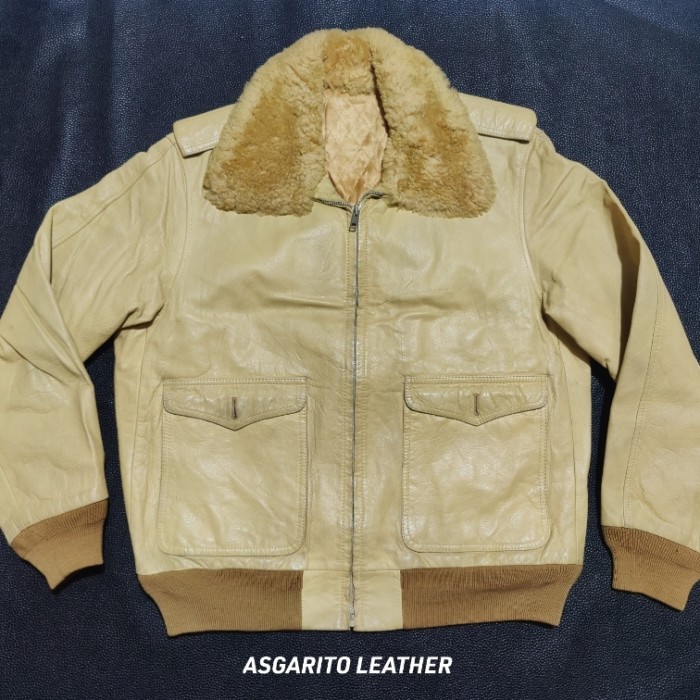 JAKET KULIT TYPE G1 ROYAL LEATHER  JAKET BOMBER VINTAGE