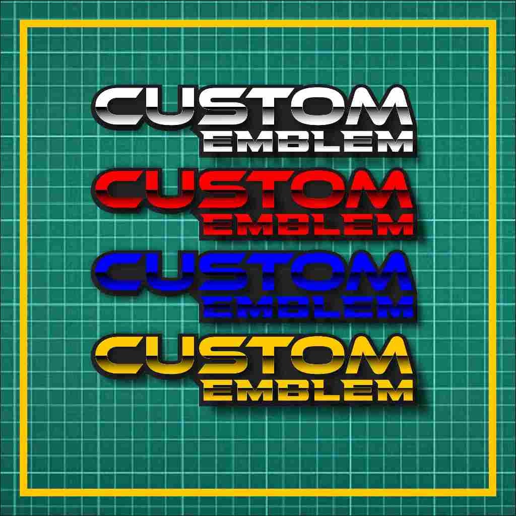 EMBLEM MOTOR CUSTOM EMBLEM AKRILIK CUSTOM 2 PCS EMBLEM MOTOR CUSTOM