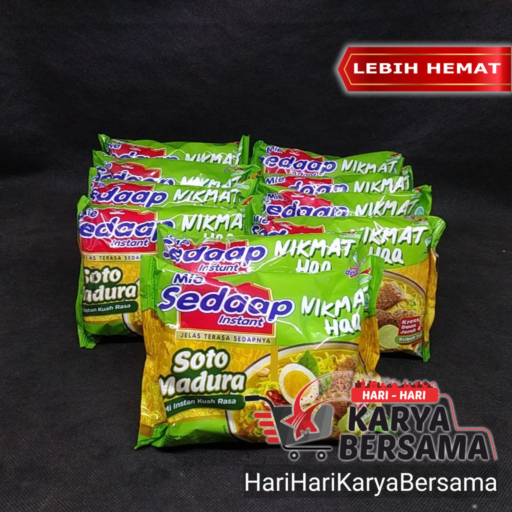 

MIE SEDAAP MI INSTAN KUAH SOTO MADURA PACK 10'S X 82GR