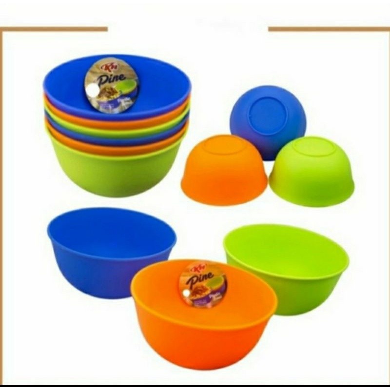(1 Lusin) Mangkok Kecil Plastik Pine (S) | Mangkok Kuah Plastik