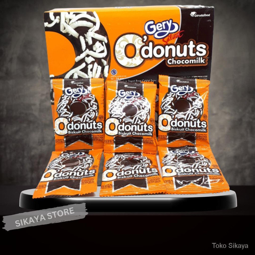 

Gery Saluut O’Donuts Chocomilk 1 Pak Box 24 Pcs - O Donuts Donut Donat Coklat Chocolate Dus