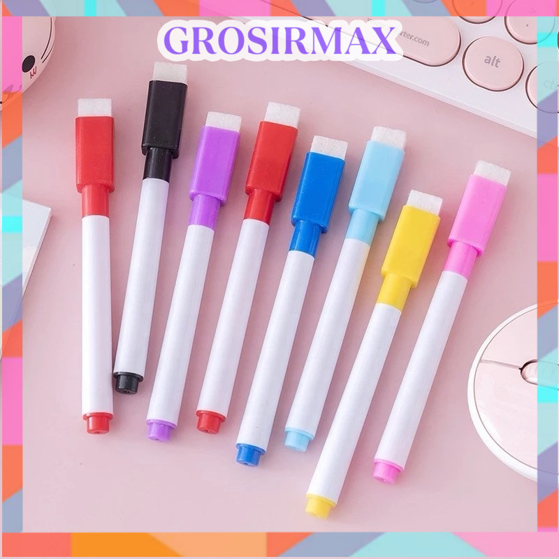 

COD Makassar Spidol Penghapus / Spidol Anak Warna Warni / Wipe Clean Marker / Whiteboard Marker