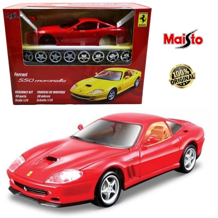 Maisto 1:24 Ferrari 550 Maranello Red Mokit Assembly Kit