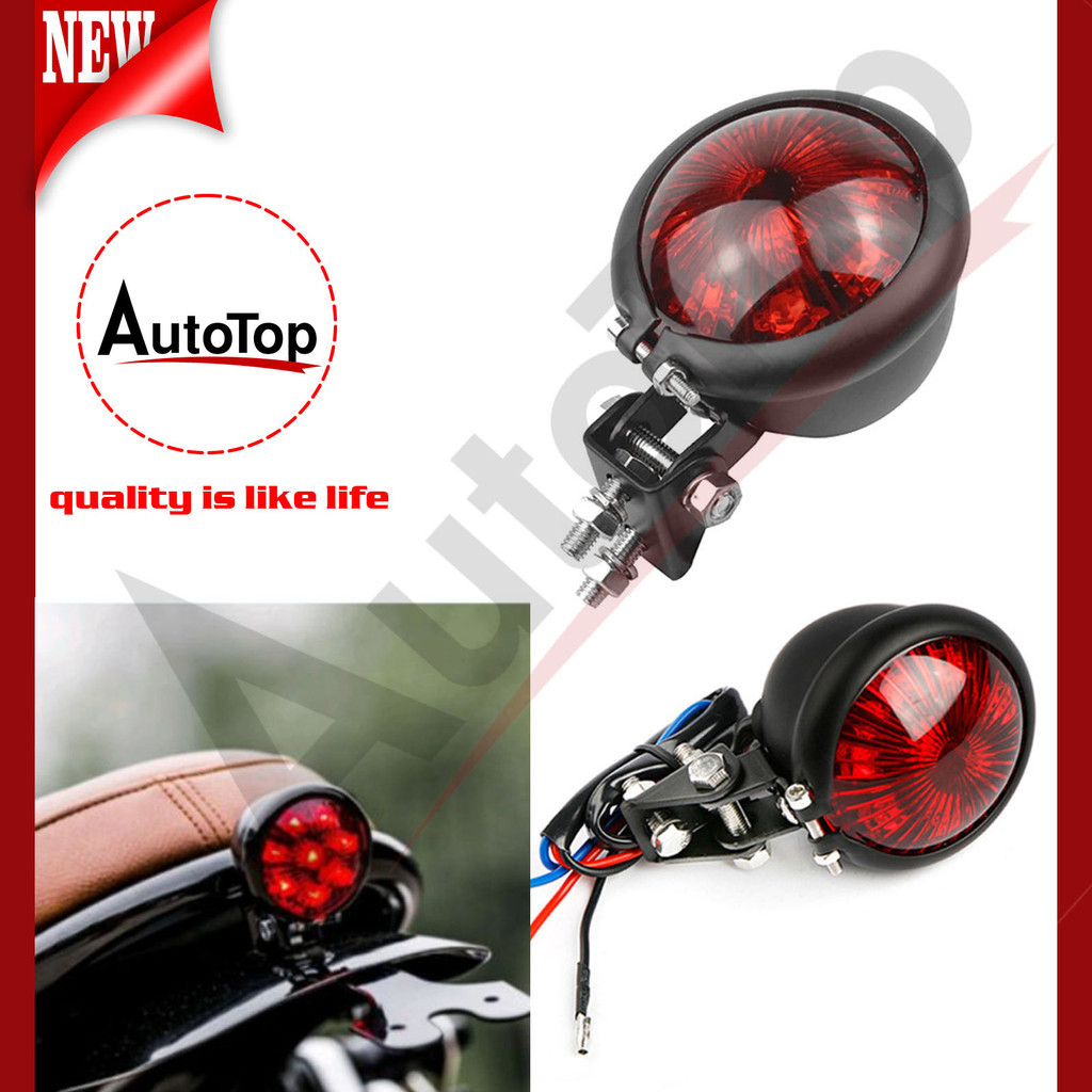 AUTOTOP STOPLAMP LED Lampu rem Belakang stop lamp Cocok Motor Custom  Kawasaki W175 Caferacer japsty