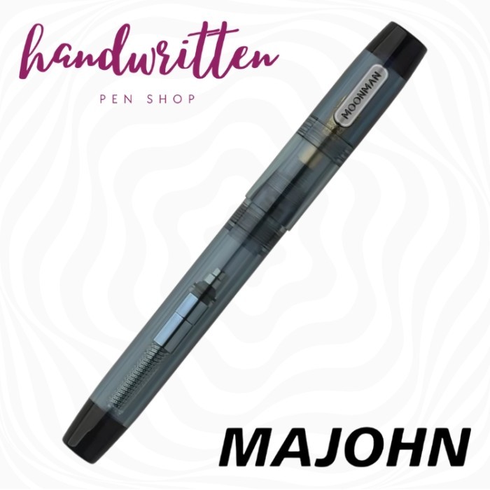

best -MAJOHN C3 Cartridge & Converter / Eyedropper Fountain Pen - Sapphire, SS Extra Fine