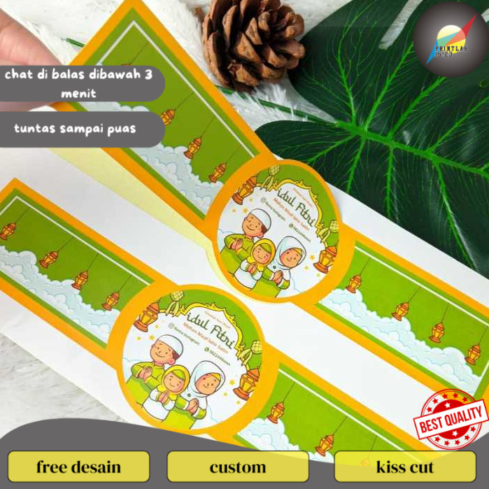 

PrintLab Cetak Sticker Segel Lebaran Stiker Toples Segel Idul Fitri Segel Kue Lebaran Free Desain