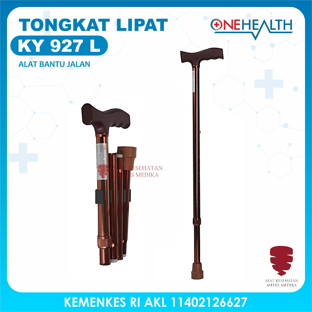 Tongkat Lipat KY927L Alat Bantu Jalan Walking Stick Kaki 1 OneHealth